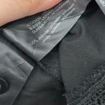 ZARA Black Mini Dress Lace Hem Puff Sleeve Cinched Waist Women’s Medium Photo 7