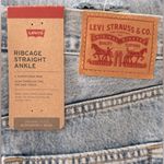 Levi's LEVI’S Ripped High Waist Ribcage Straight Ankle Light Indigo Jeans Size 30 NEW Photo 5