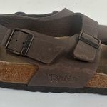Birkenstock Birki’s  Brown Leather Strappy Buckle Sandals Size 42 US 11 Photo 10