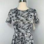LuLaRoe  Womens Amelia Dress Size XS Black Gray Stretch Knit Office Casual Photo 1