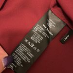 The Kooples  Maroon Collarless Crepe Button Down Photo 6
