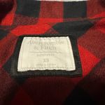 Abercrombie & Fitch  Red and Black Plaid Pajama Top Photo 3