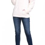 NWT Doublju Women's Soft Teddy Fleece Quarter Zip Pullover with Pocket Size 1X Pink Photo 1