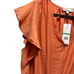 Sam Edelman Women's Sun Baked Binx Flutter Sleeve Peplum V-Neck Top Size Large Photo 5