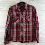 Outdoor Research Plaid Ceres Flannel Button Down Shirt Size S Red Photo 1