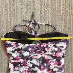 Floral Swimsuit One Piece Halter Strapless XL Purple Photo 4
