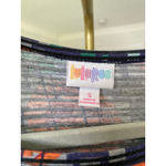 LuLaRoe  Pixel Rose Midi Dress Swing Floral Geometric Retro Boho Cozy Lounge Soft Photo 5