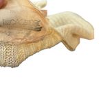 Courreges Vintage Sweater Short Sleeve Ribbed Knit Logo Beige Cream Size 0 XS Yellow Photo 11