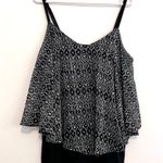 Torrid  3 Plus Size Skull Ikat Print Double Layered Cami Black Cream Tank Top 3X Photo 1
