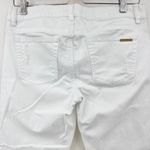 Michael Kors US 4 Womens White Distressed Low Rise Izzy Cropped Skinny Jeans Photo 3