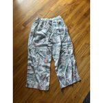 C&C California  Linen Wide-Leg Cropped Tropical Pants – Size XL Photo 3