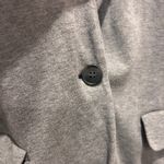 Uniqlo Women's Gray Knit Blazer Jacket Size L Cotton Blend Casual Work Photo 2