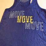 STONA Sport Tank Top Racerback Athletic Workout Move Graphic Blue Small Photo 1