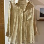 La Perla Malizia by silk Striped Beige Shirt Photo 0