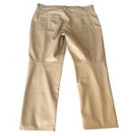 Gap  Denim High Rise Vintage Slim Cobblestone Beige Faux Leather Pants Size20/35R Photo 2