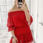 MISA Los Angeles Darla Floral Off Shoulder Mini Dress Photo 1