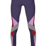 Vie Active Lulu Colorblock High Rise Full Leggings Small Purple Photo 13