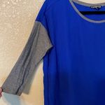 EXPRESS  royal blue and grey tunic style top size S Photo 1