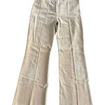 Chloé CHLOE Corduroy Khaki Tan Front Seam Wide Leg Size 6 Approx‎ Flare Pocket #L2-20 Photo 0