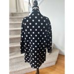 Field Flower Black & White Polka Dot Wool Full Zip Sweater Cardigan Coat Size XS Photo 3