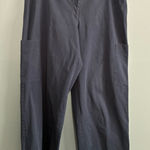 Eileen Fisher  Wide Leg Slate Side Pocket Cargo Chino Pant Sz L Photo 0