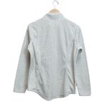 Made for life Polka Dot Zigzag Chevron Zip Up Pullover Small Sweater Photo 5