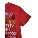 Christmas Home Alone Merry Ya Filthy Animal Short Sleeve Red T Women’s L Men’s S Photo 3