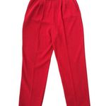 St. John Collection Santana Knit Marie Gray Red Crop Pants Pleated Pocket Size 6 Photo 2