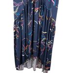 Avenue  Midi Dress Navy V-Neck 22/24 Tie Back Short Sleeves Photo 11