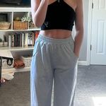 gray wide leg sweatpants Size M Photo 0