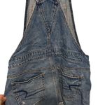American Eagle distressed denim overalls dress size medium Photo 3
