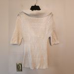 Sweater Project  Knit white crowl neck sweater size medium Photo 3