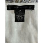 89th & Madison Chiffon Paisley White/Silver/Gold Cowl Sleeveless Blouse‎ Size M Silver Size M Photo 5