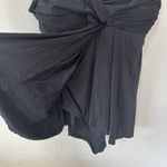 Garnet Hill Ruched Overlay One Piece Swimsuit Dress Black Size 14 Photo 2