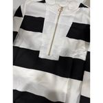 Womens Oversized Sweatshirt Casual Striped Long Sleeve Half Zip V Neck Pullover Size XL Photo 2