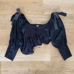 For Love & Lemons - After Dark Asymmetrical Top in Black Photo 0