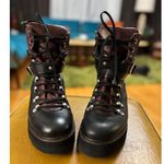ZARA Women's  Boots Size 10.5 Black/ Burgundy Photo 0