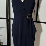 Calvin Klein NWT Side-Tie Sleeveless Sheath Dress Gold circle belt $134 Photo 10