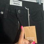 Reformation NWT  Julia High Rise‎ Cigarette Jean In Black Ripped Knee Size 24 Photo 9