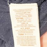 Free People Size XS Black Velvet Balloon Sleeve Open Back Tie Waist Top Photo 5