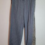 Splendid  Gray Animal Print Detail Joggers Photo 0