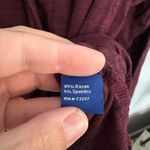 Apt. 9  Faux Wrap Front Long Sleeve Top Women's Size XL Deep Maroon Red w/ Spandex Photo 5