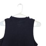 Klassy Network Black Sleeveless Knit Rib Mock Neck Tank Top Brami Shirt Size XL Photo 1
