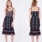 Veronica Beard NWOT Giuliana Black Beaded Embroidered Linen Floral Midi Dress Photo 1