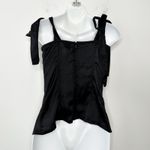 LIONESS  Bustier Top Womens Size Medium Satin Balletcore Cyberpunk Whimsical Goth Photo 7