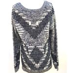 Silence + Noise Urban Outfitters Womens large grey and black v-neck knit sweater Photo 1