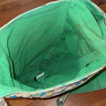 KAVU Canvas Tan Apple Print Shoulder Bag Tote 7x10x3 in Photo 7