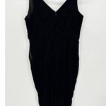 Banana Republic  Black Velvet V-Neck Sleeveless Cropped Jumpsuit‎ Women's Size 4 Photo 1