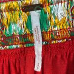 Free People  Embroidered Red Top size S Photo 6