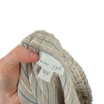 J Jill Love Linen Beige Striped Pull On Pants 100% Linen Coastal Womens Large Photo 3